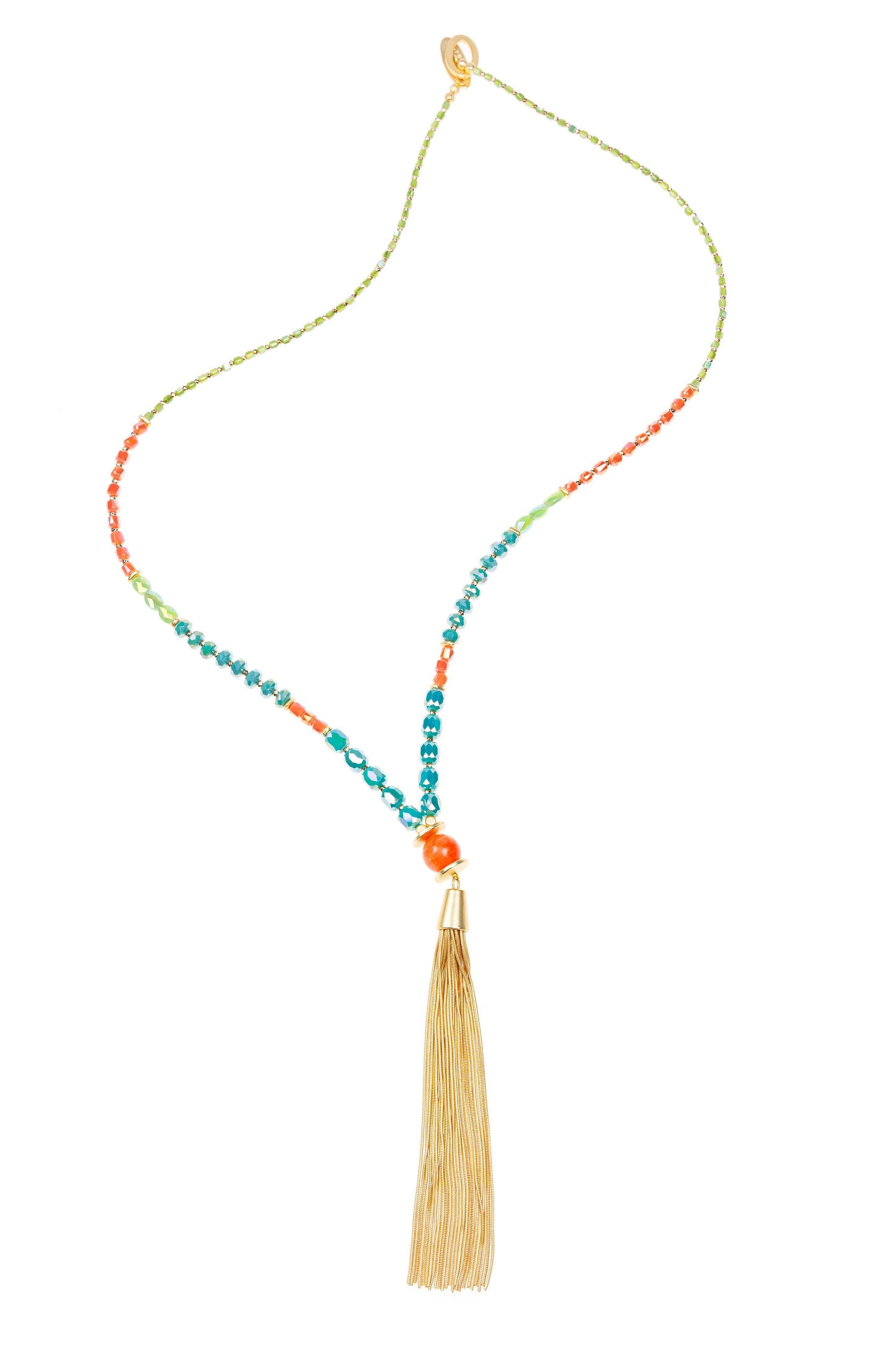 Pranella Necklaces Benzi Maxi Tassel Necklace in Gold