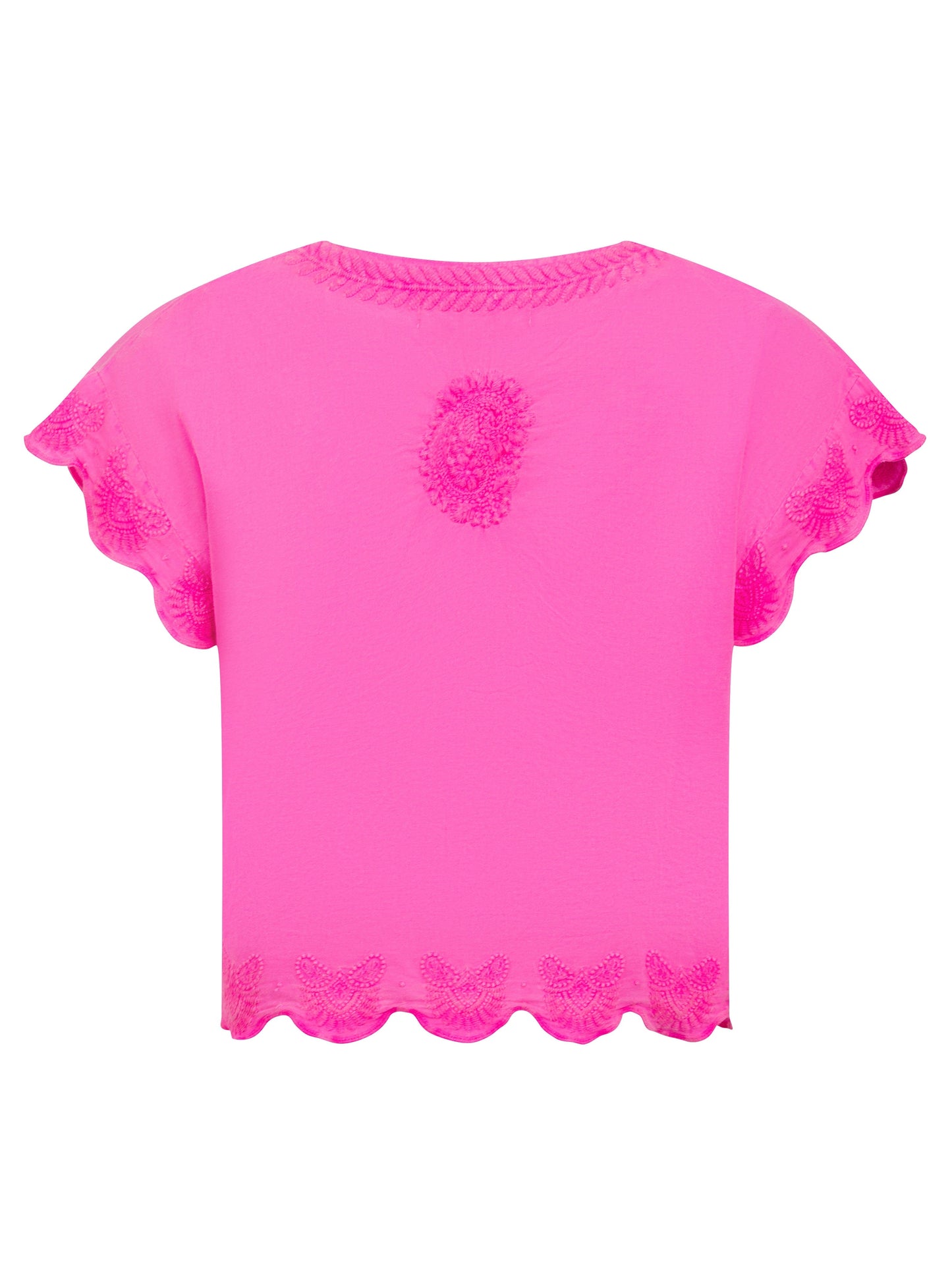 Pranella Tops Kitty Neon Fuchsia Top