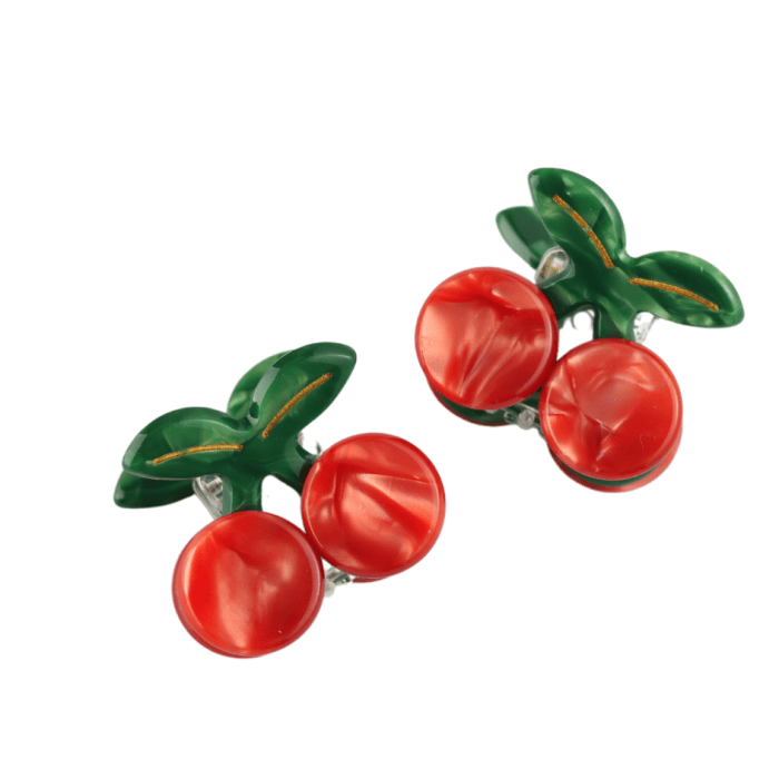 Pure Fashions Hair Accessories Cherries Hair Claw Clip Twin Pack