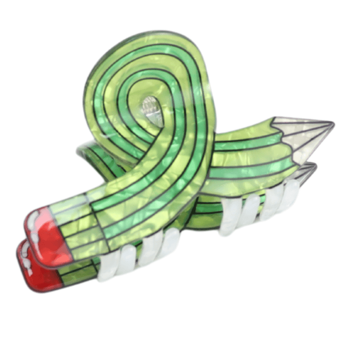 Pure Fashions Hair Accessories Green Pencil Hair Claw Clip