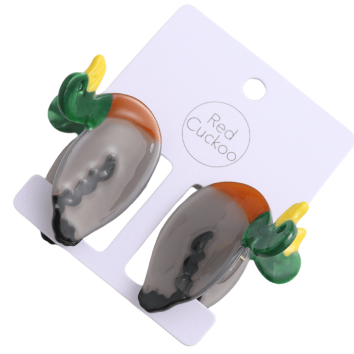 Pure Fashions Hair Accessories Mini Duck Hair Claw Clips Twin Pack