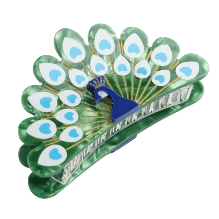 Pure Fashions Hair Accessories Peacock Hair Claw Clip