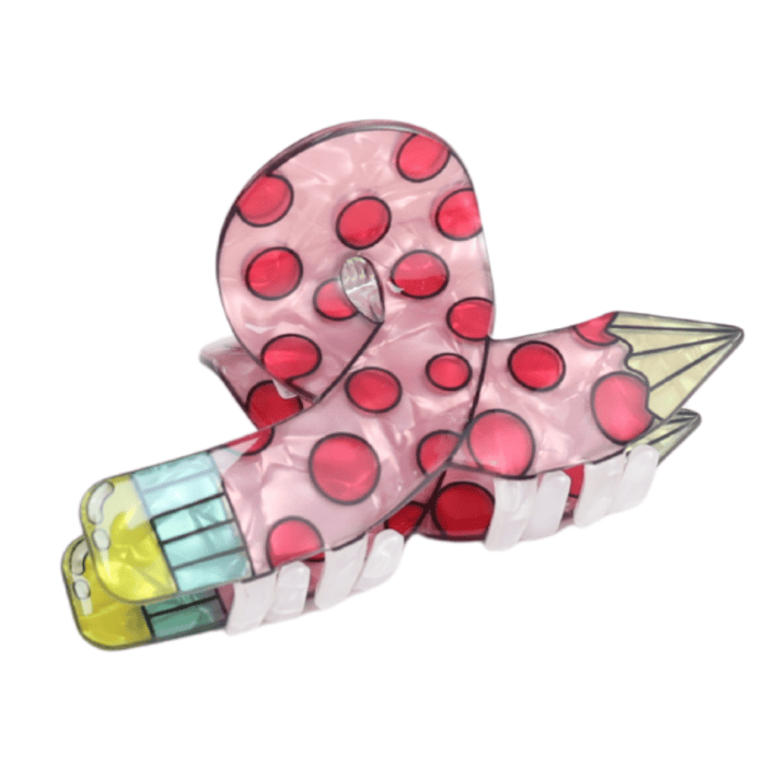 Pure Fashions Hair Accessories Pink Pencil Hair Claw Clip