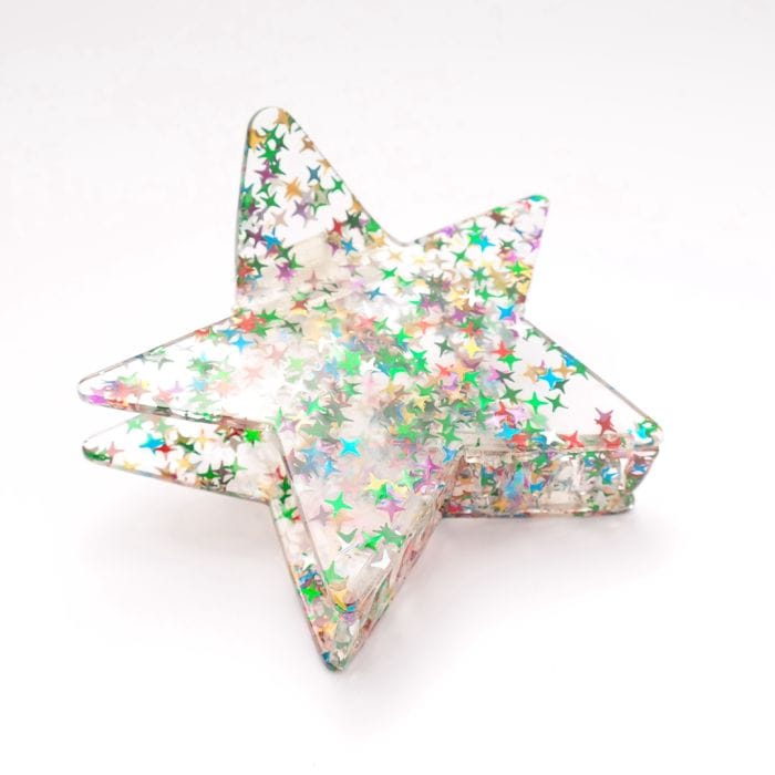 Pure Fashions Hair Accessories Star Hair Claw Clip Multi
