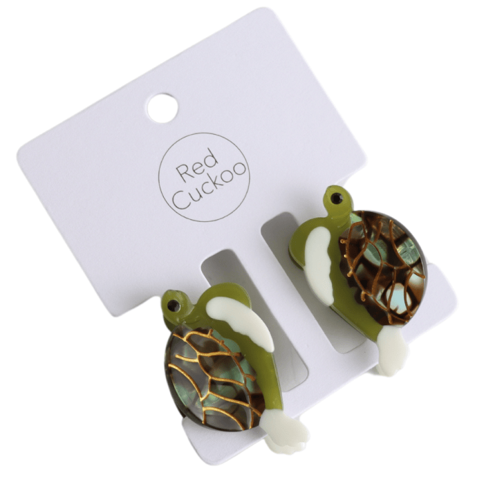 Pure Fashions Hair Accessories Turtle Hair Claw Clip Twin Pack Green