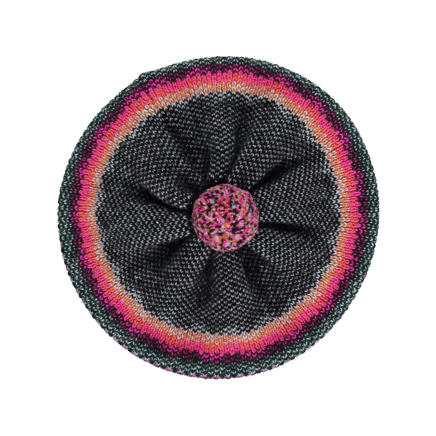 Quinton & Chadwick Hats & Gloves Tweed Beret Black / Pink