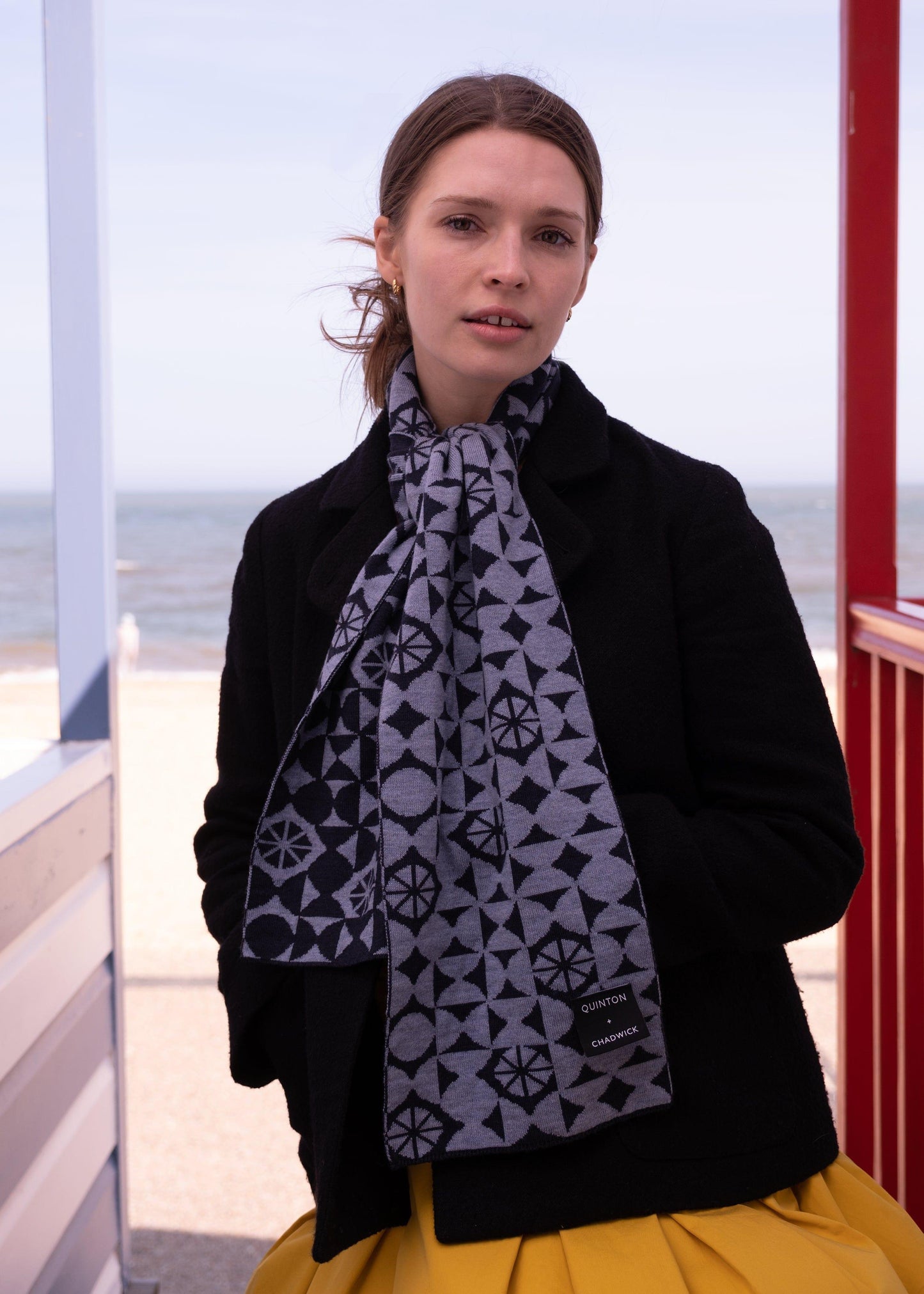 Quinton & Chadwick Scarves Halves Scarf Copper Beech