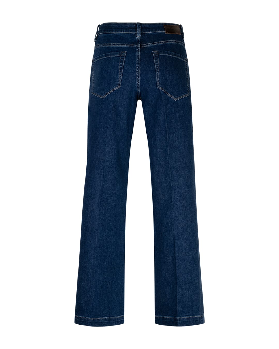 RED BUTTON Trousers Colette Front Patch Pocket Wide Leg Jeans in Midstone