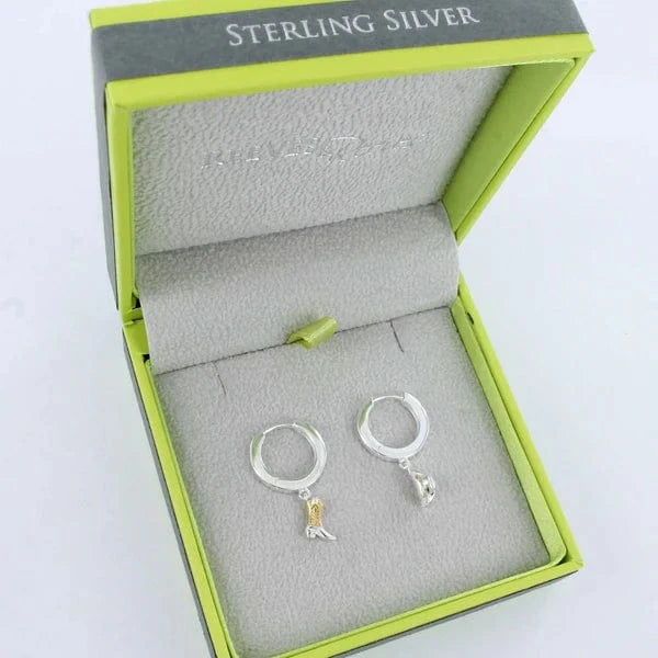 Reeves & Reeves Earrings Cowboy Charm Hoop Earrings