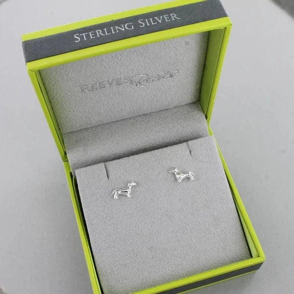 Reeves & Reeves Earrings Dachshund Dog Stud Earrings