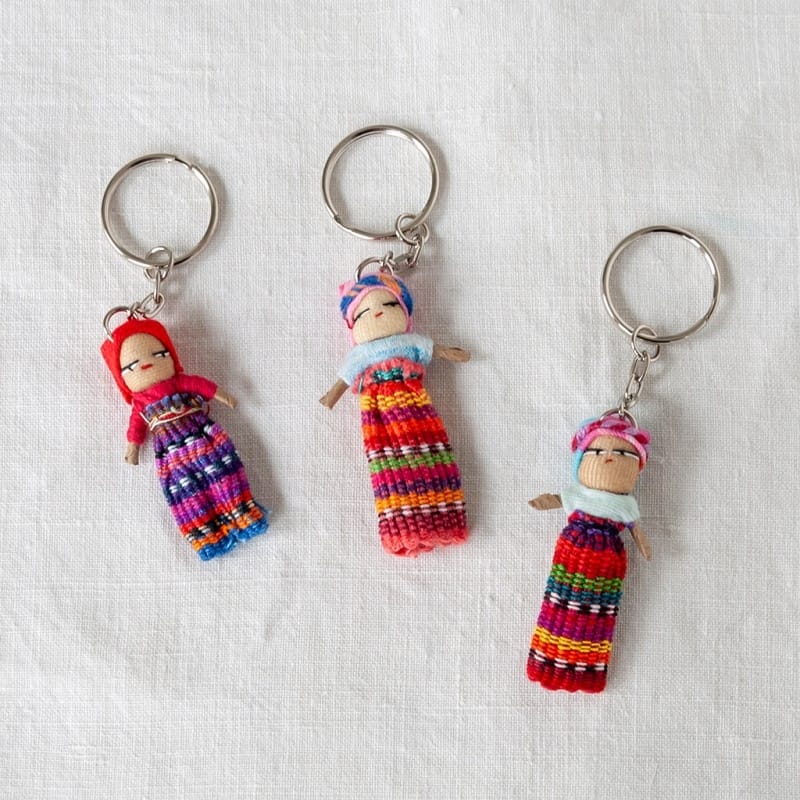 Rex London Gifts Worry doll with keyring - Assorted (SINGLE)