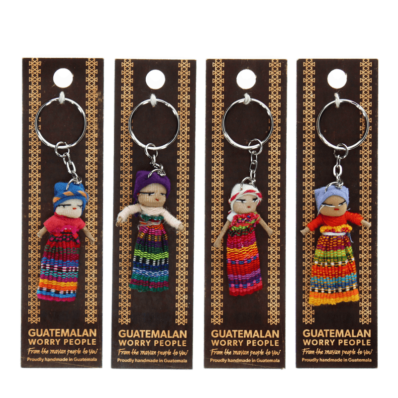 Rex London Gifts Worry doll with keyring - Assorted (SINGLE)