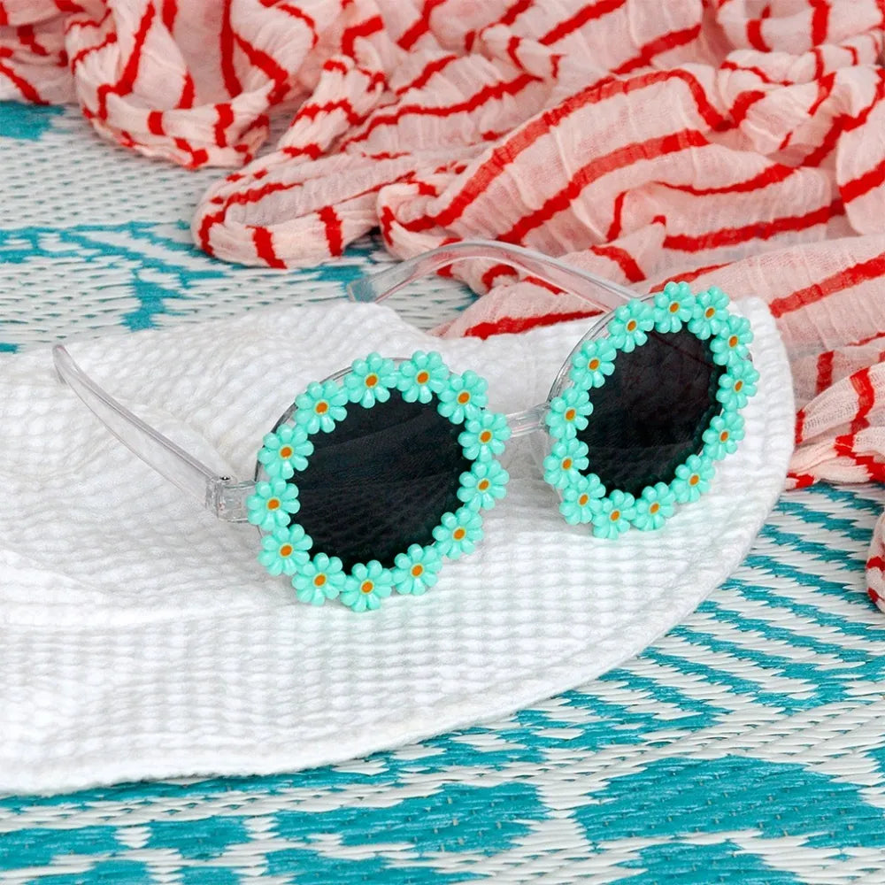Rex London Sunglasses Funglasses - Green daisy sunglasses