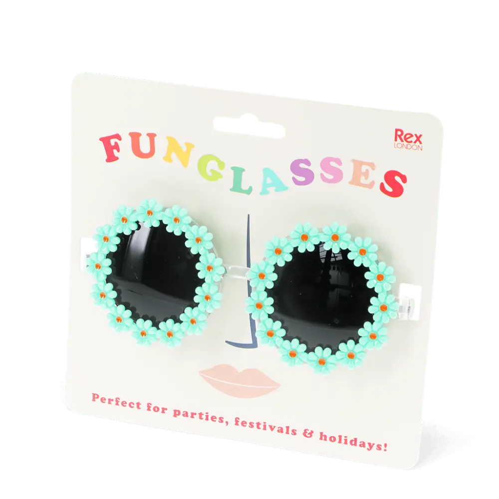 Rex London Sunglasses Funglasses - Green daisy sunglasses