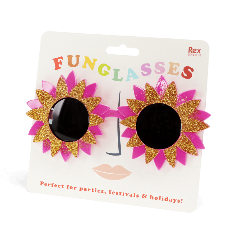 Rex London Sunglasses Funglasses - Pink and gold starburst sunglasses