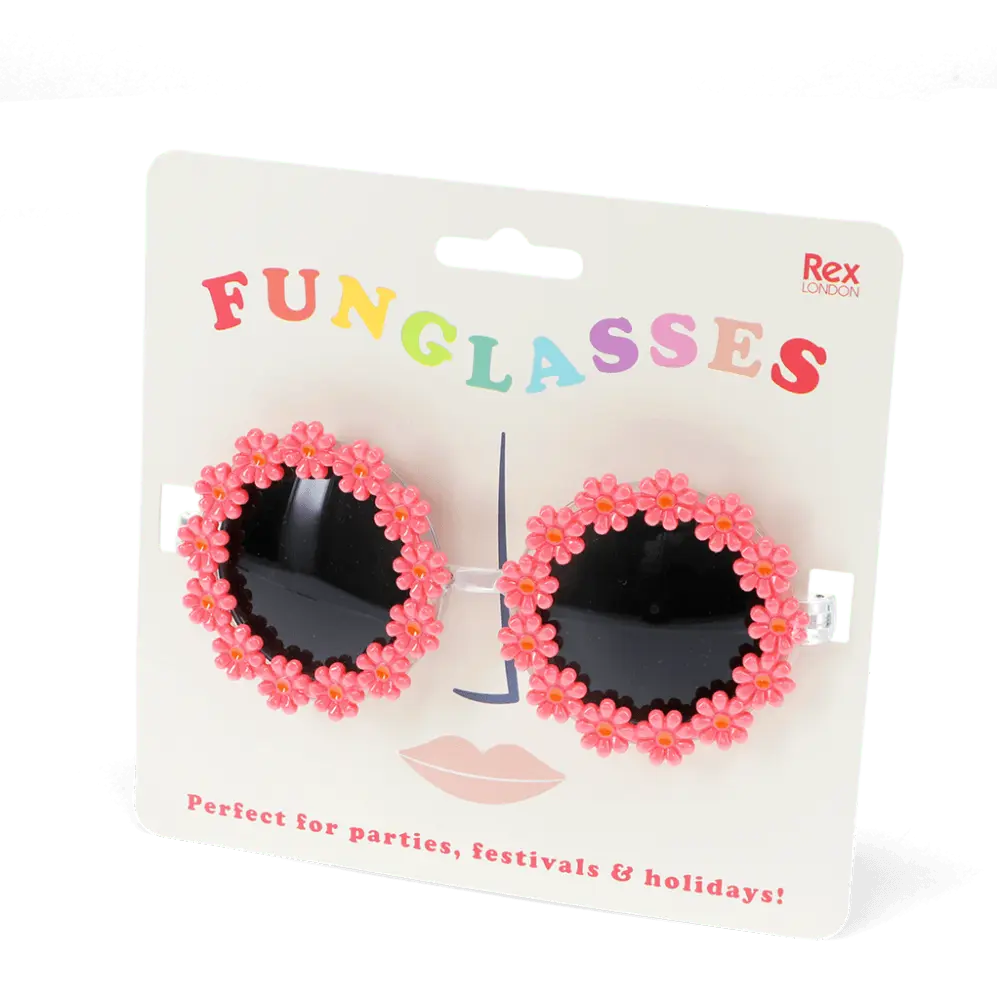 Rex London Sunglasses Funglasses - Pink daisy sunglasses