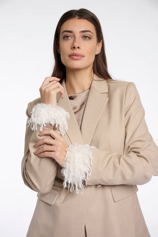 Rino & Pelle Accessories Rosalie Feather Cuffs