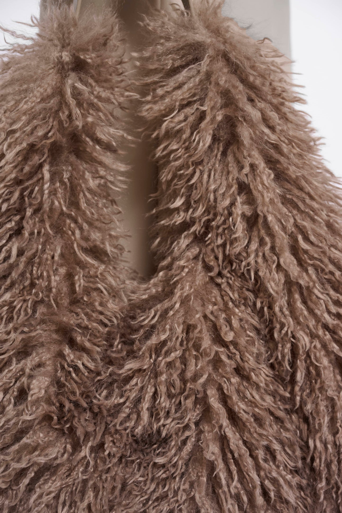 Rino & Pelle Bags Gusta Plush Faux Fur Shoulder Bag