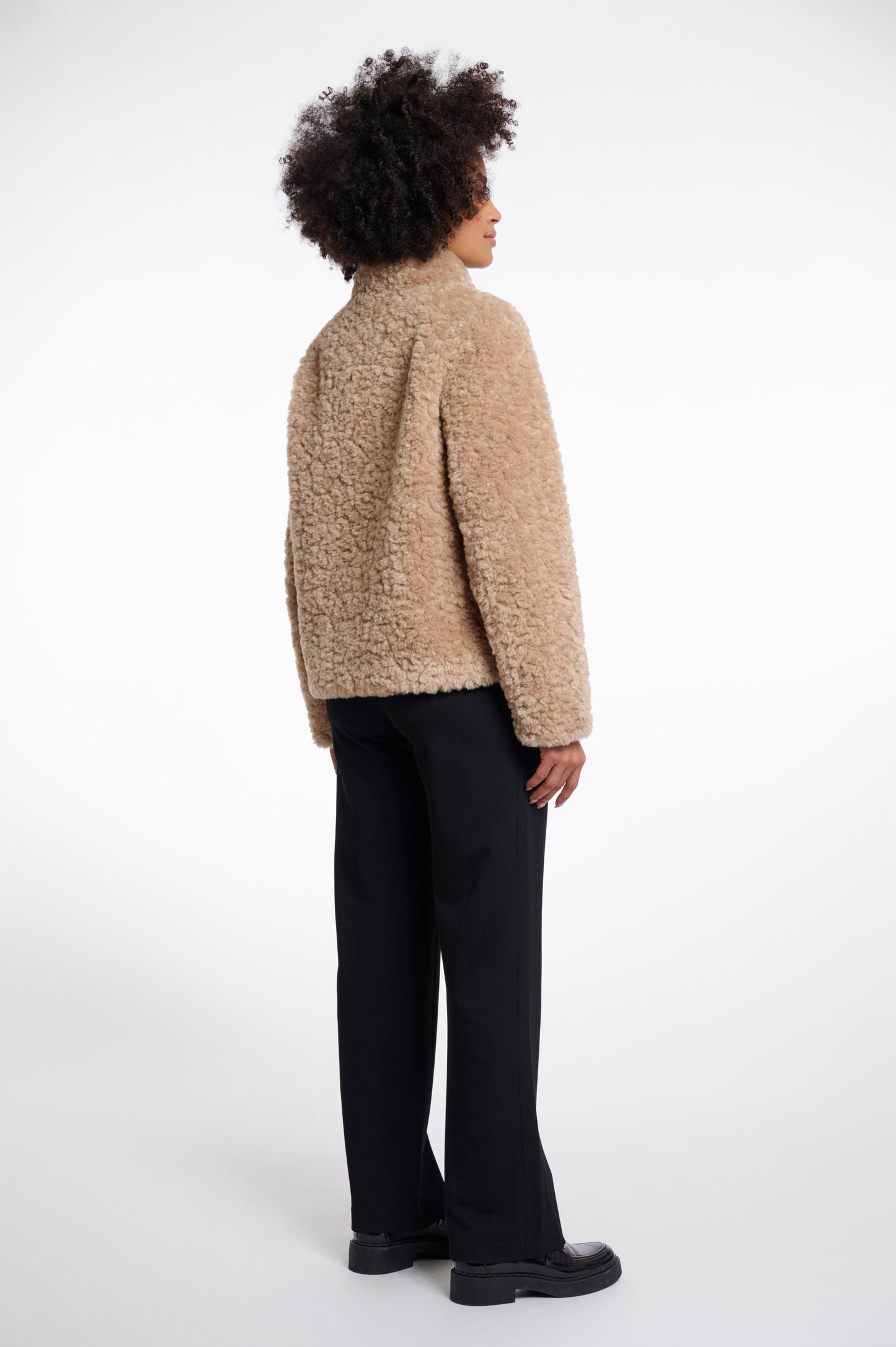 Rino & Pelle Coats Kion Faux Fur Jacket in Oat
