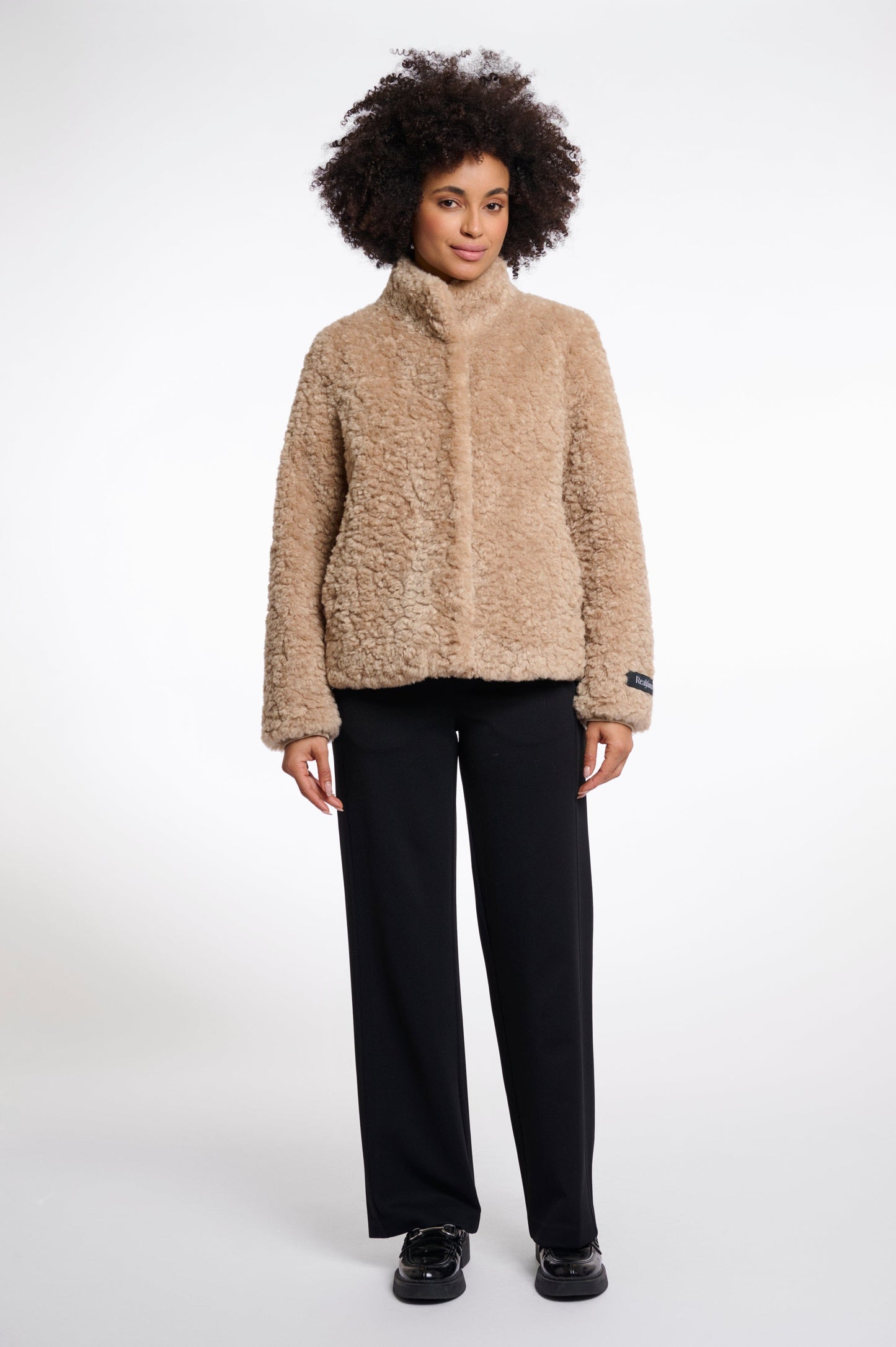 Rino & Pelle Coats Kion Faux Fur Jacket in Oat