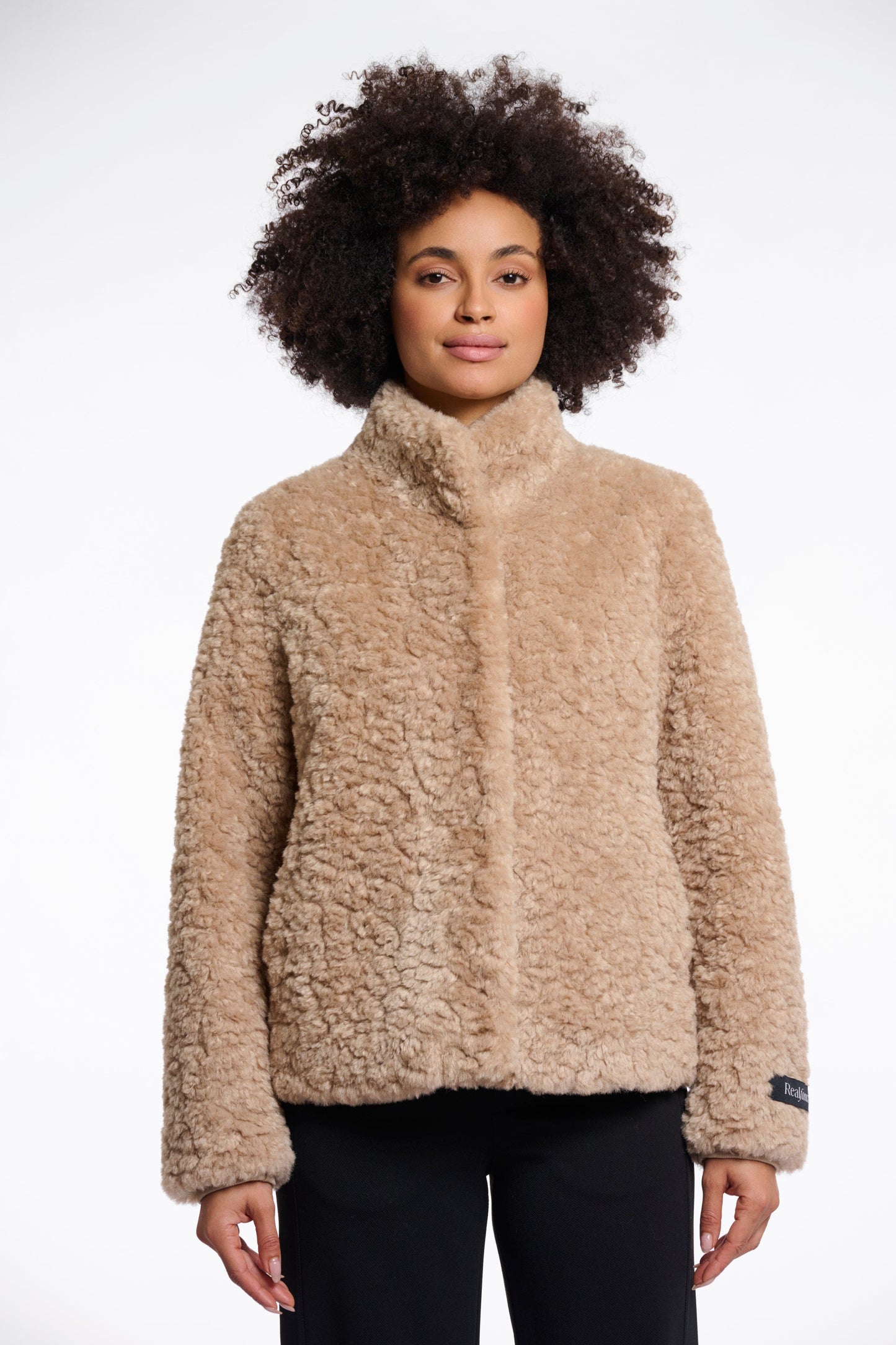 Rino & Pelle Coats Kion Faux Fur Jacket in Oat