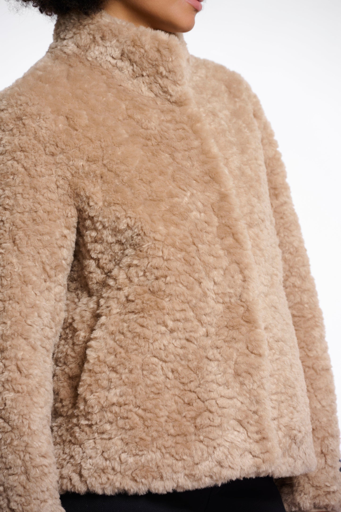 Rino & Pelle Coats Kion Faux Fur Jacket in Oat
