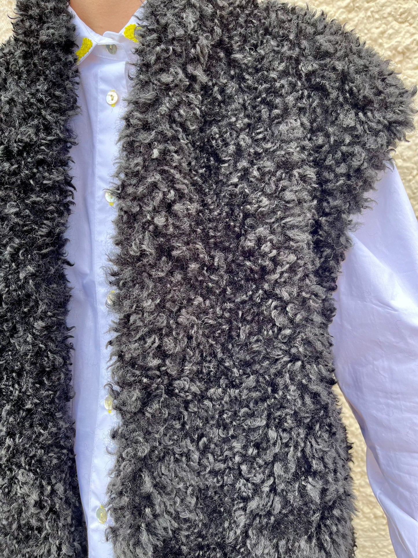 Rino & Pelle JACKET Freya Teddy Waistcoat in Black