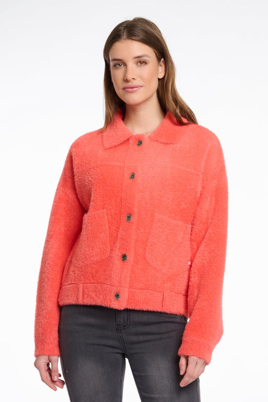 Rino & Pelle JACKET SIZE SMALL / BRIGHT CORAL Bubbly Boxy Jacket