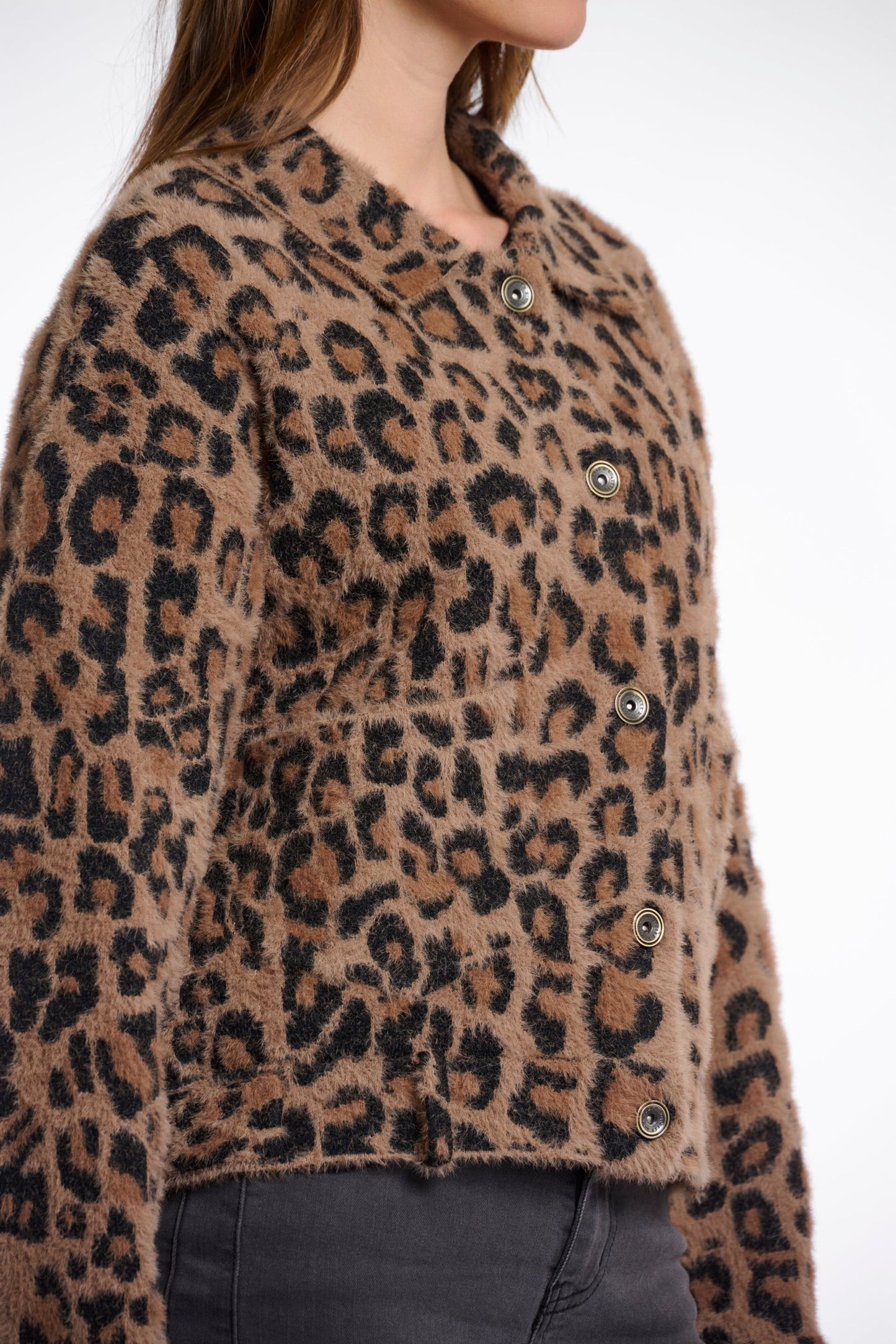 Rino & Pelle JACKET SIZE SMALL / LEOPARD Bubbly Boxy Jacket