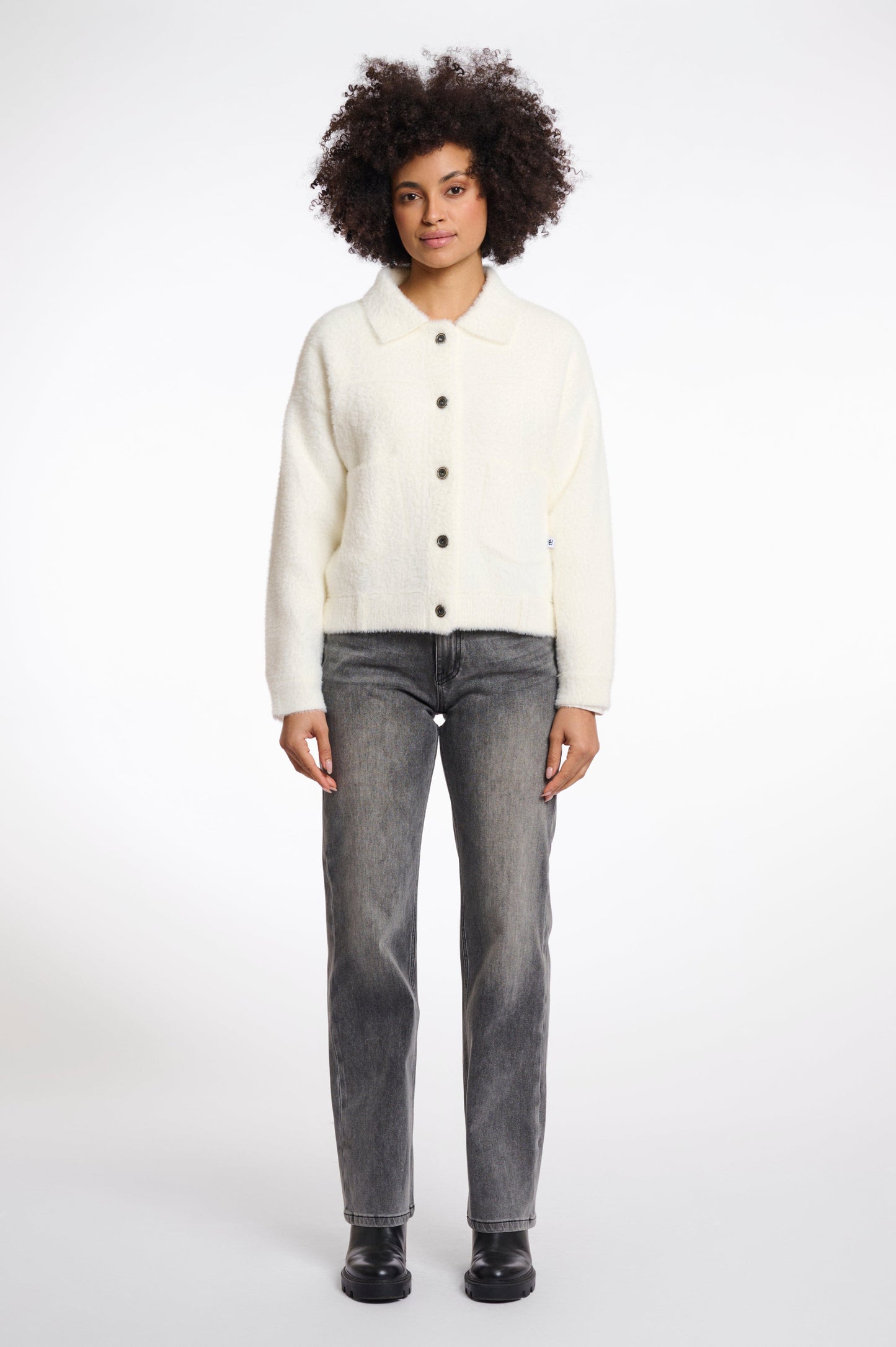 Rino & Pelle JACKET SIZE SMALL / SNOW WHITE Bubbly Boxy Jacket