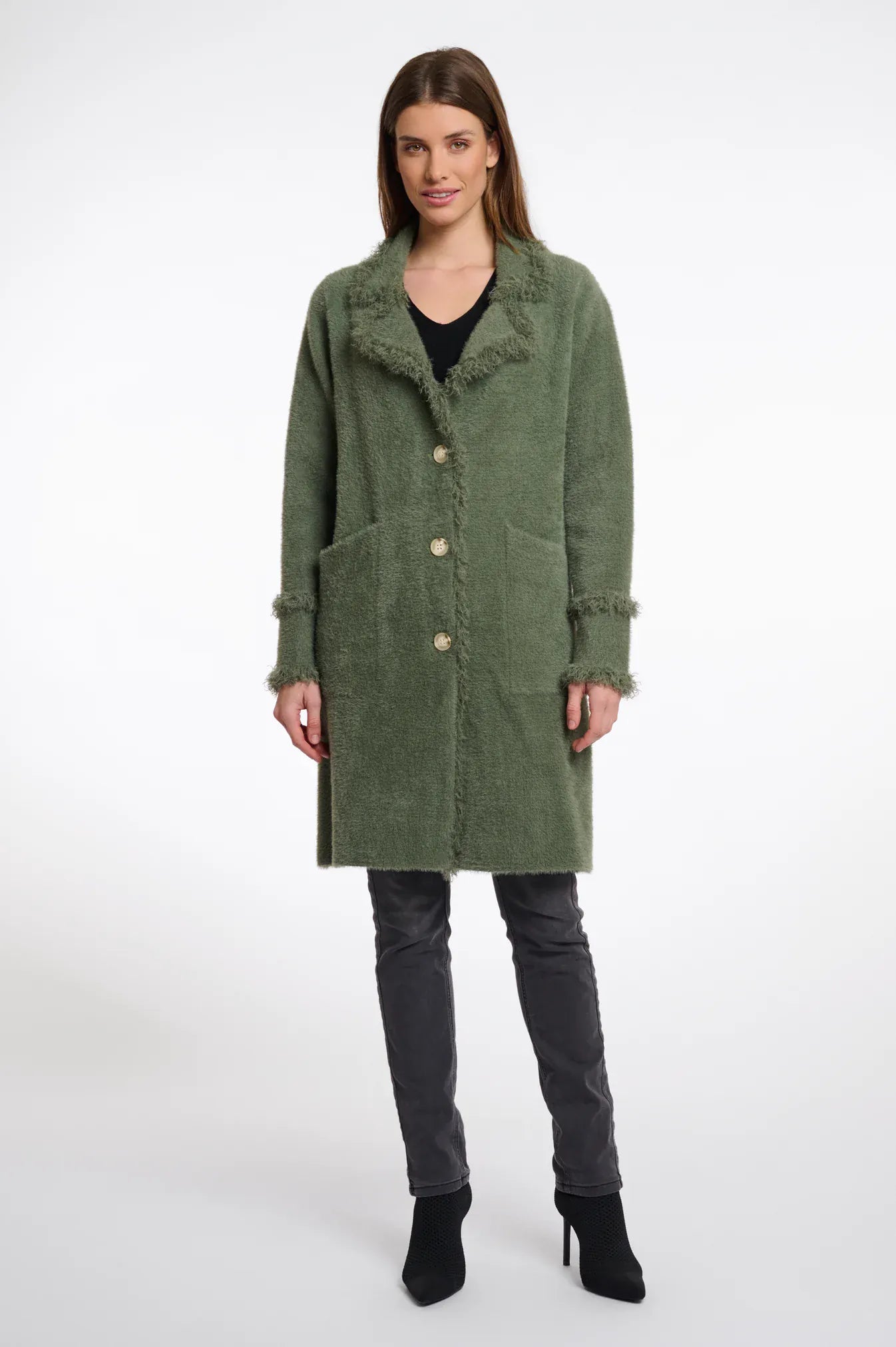 Rino & Pelle Jackets Catena Cardigan with Fringes