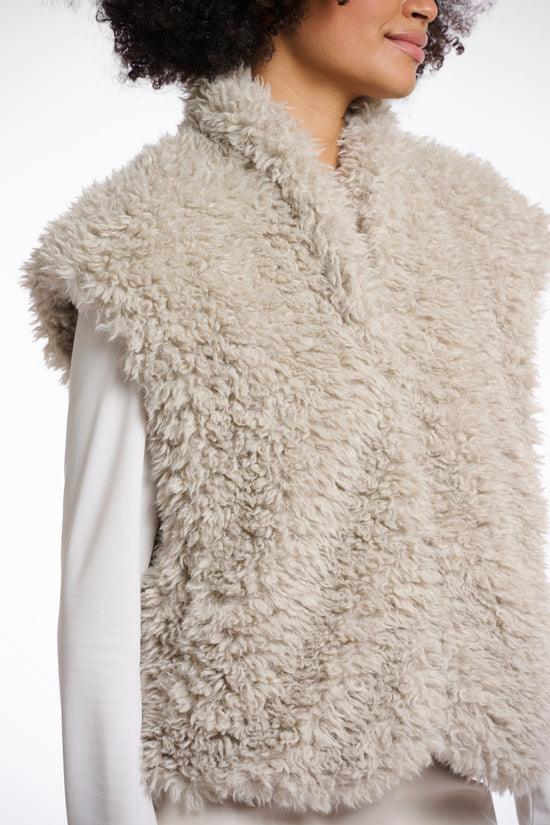 Rino & Pelle Jackets Freya Teddy Waistcoat in Birch