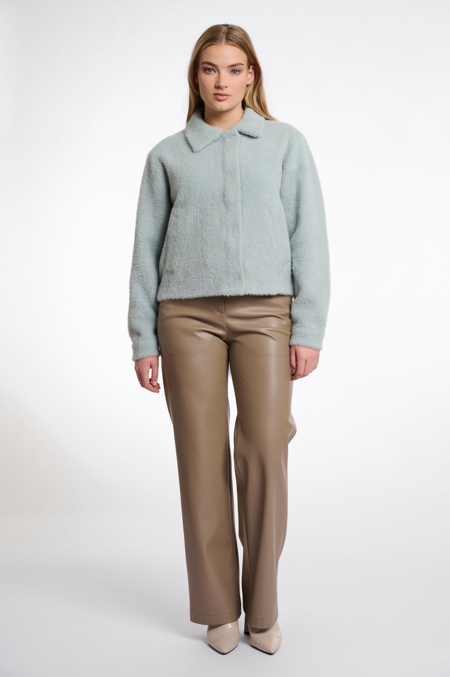 Rino & Pelle Jackets Isabelle Boxy Jacket in Manor Grey