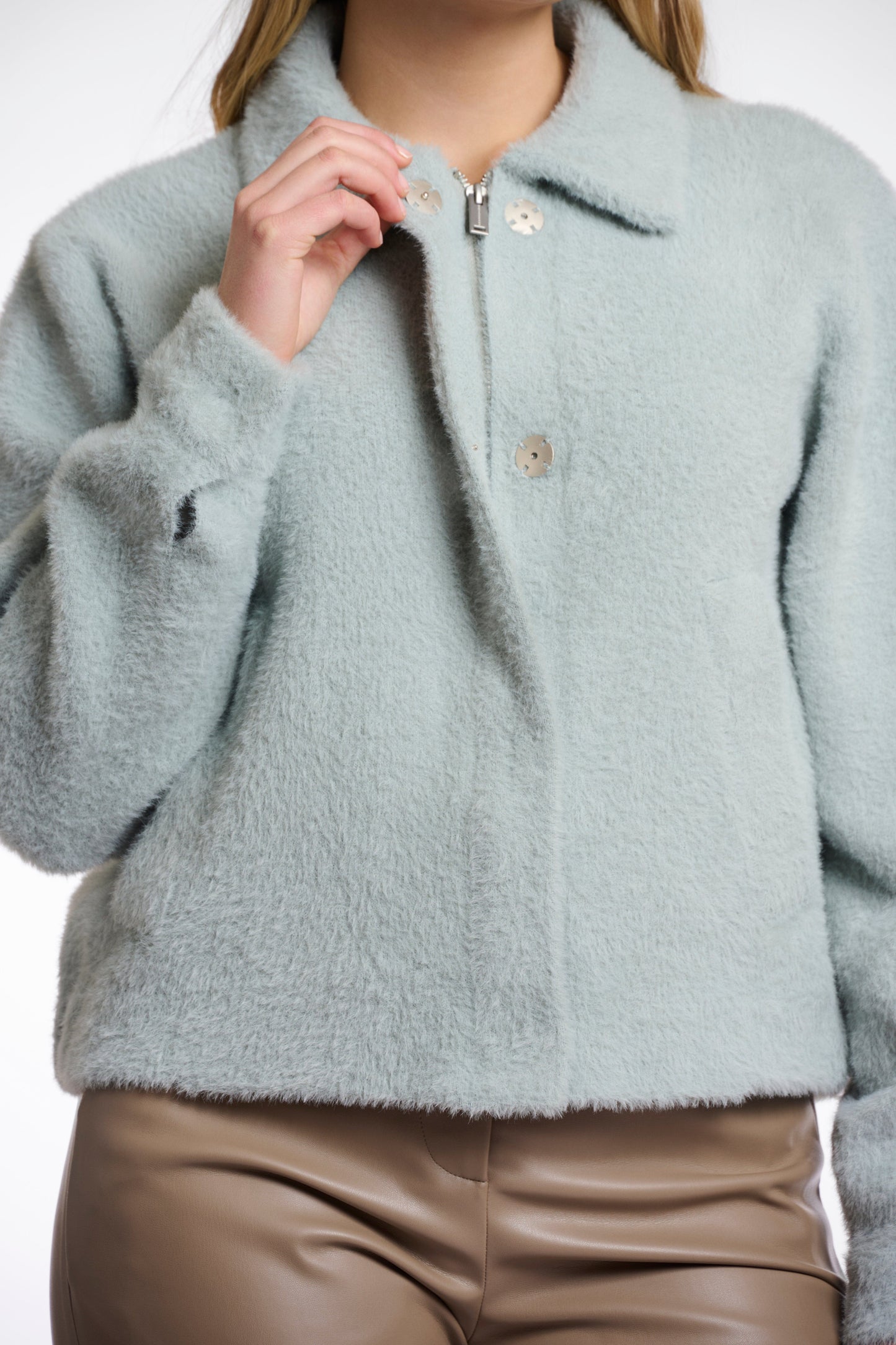 Rino & Pelle Jackets Isabelle Boxy Jacket in Manor Grey