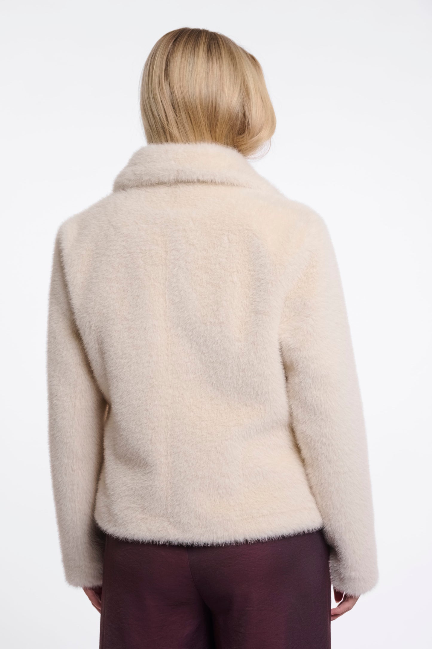Rino & Pelle Jackets Mayli Short Double-Breasted Jacket in Birch