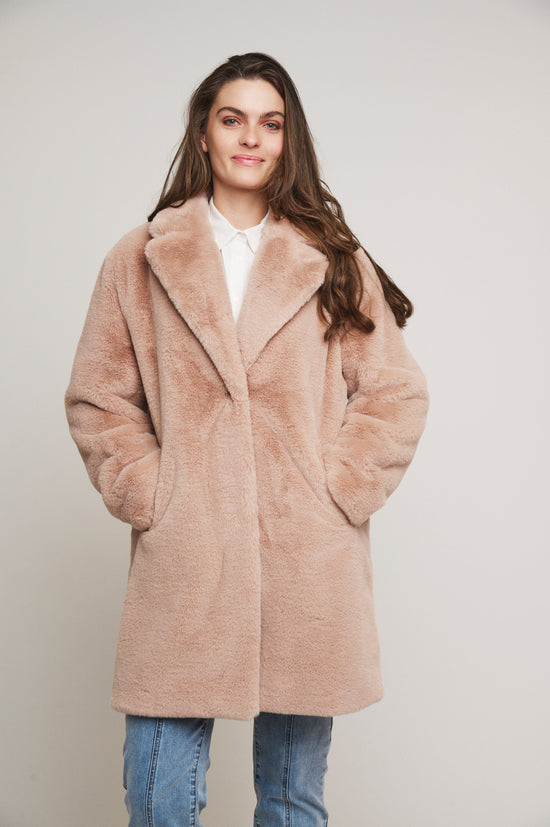 Rino & Pelle Jackets Powder Faux Fur Midi Jacket