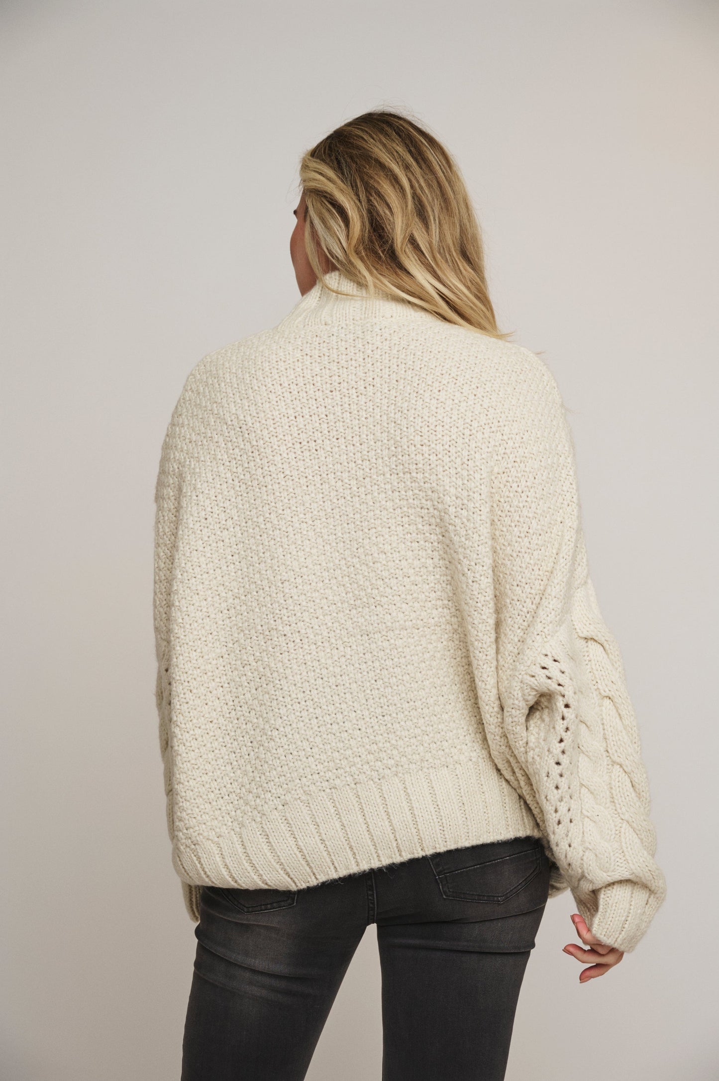 Rino & Pelle Knitwear Kelson Turtleneck Knit in Birch