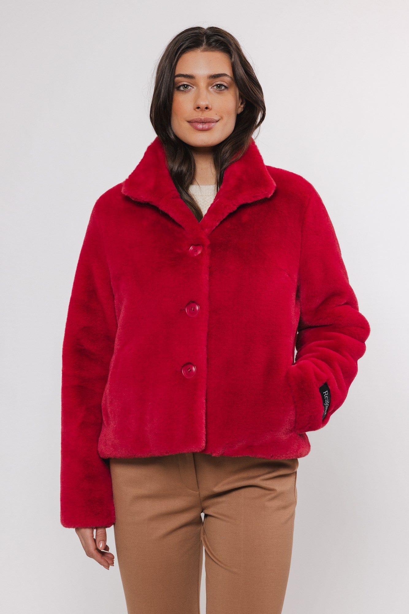 Rino & Pelle Vie Single Breasted Jacket in Red Berry