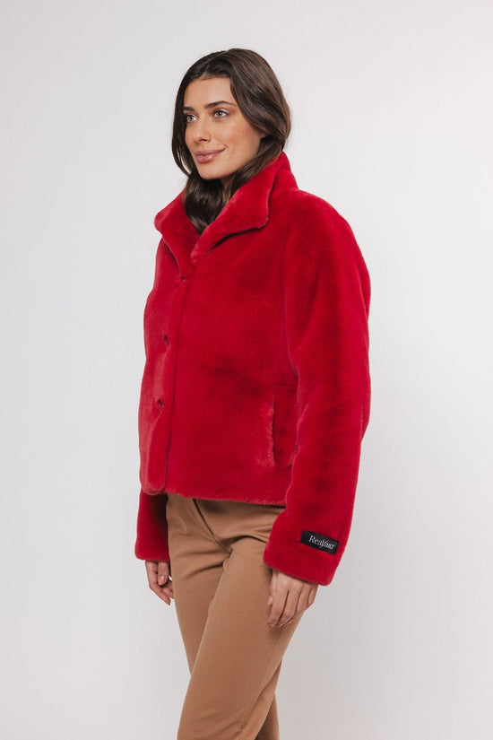 Rino & Pelle Vie Single Breasted Jacket in Red Berry