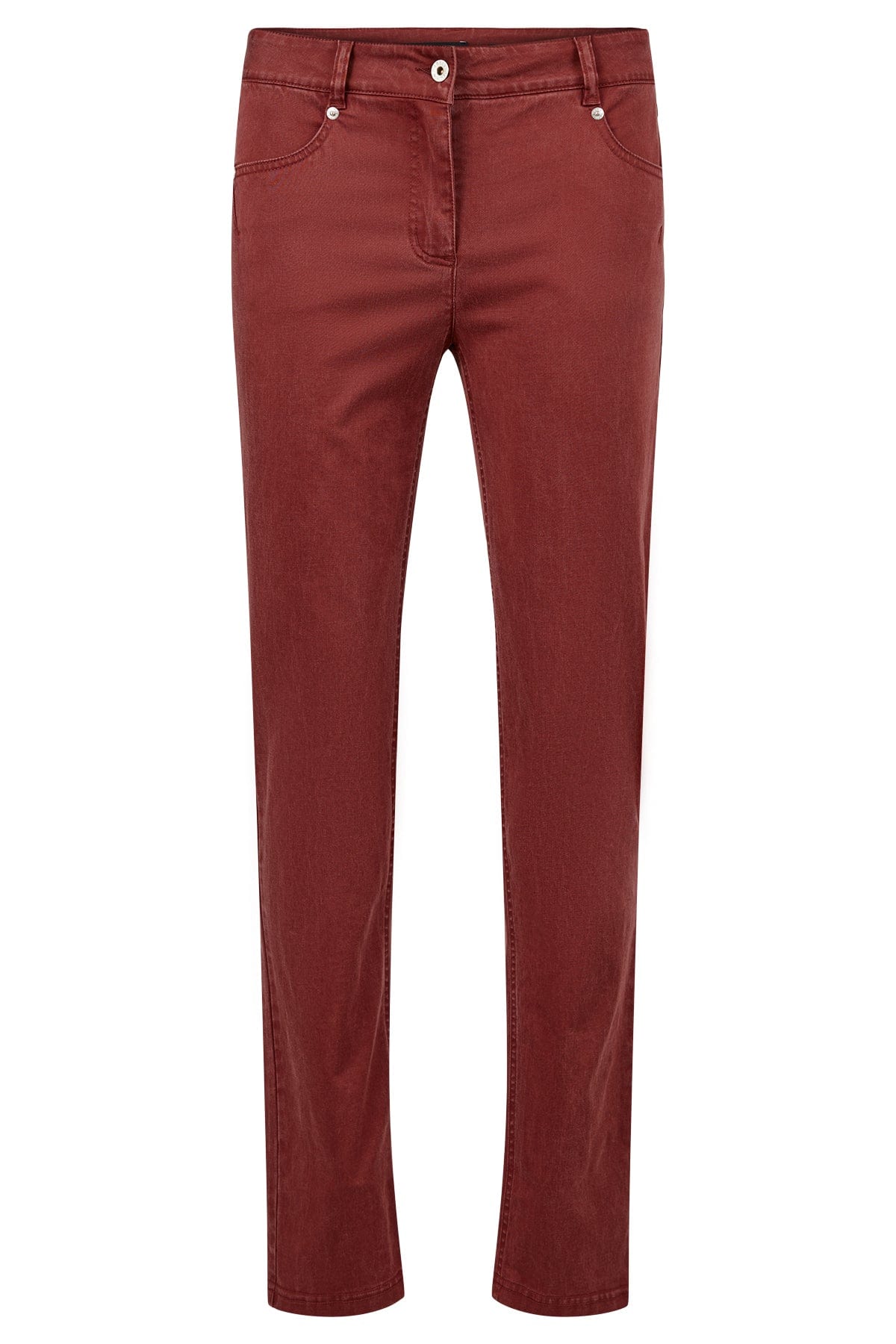 Robell Trousers Elena Trousers in Burgundy