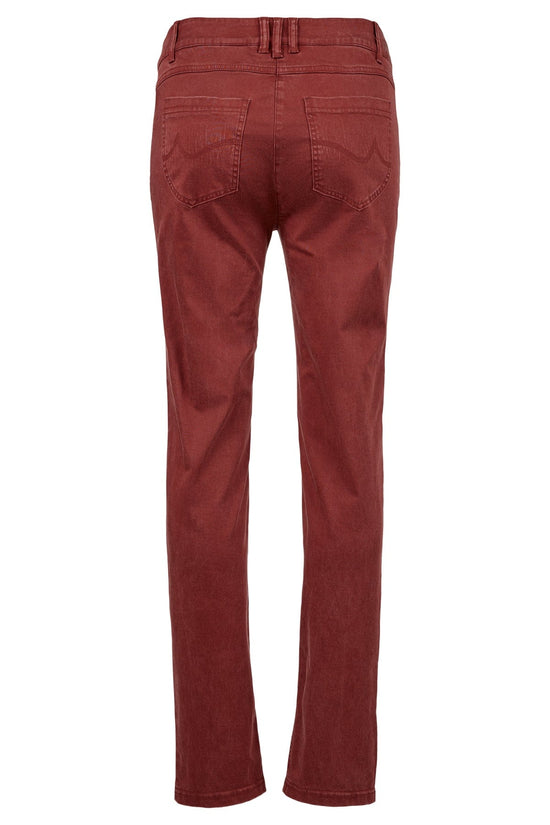 Robell Trousers Elena Trousers in Burgundy