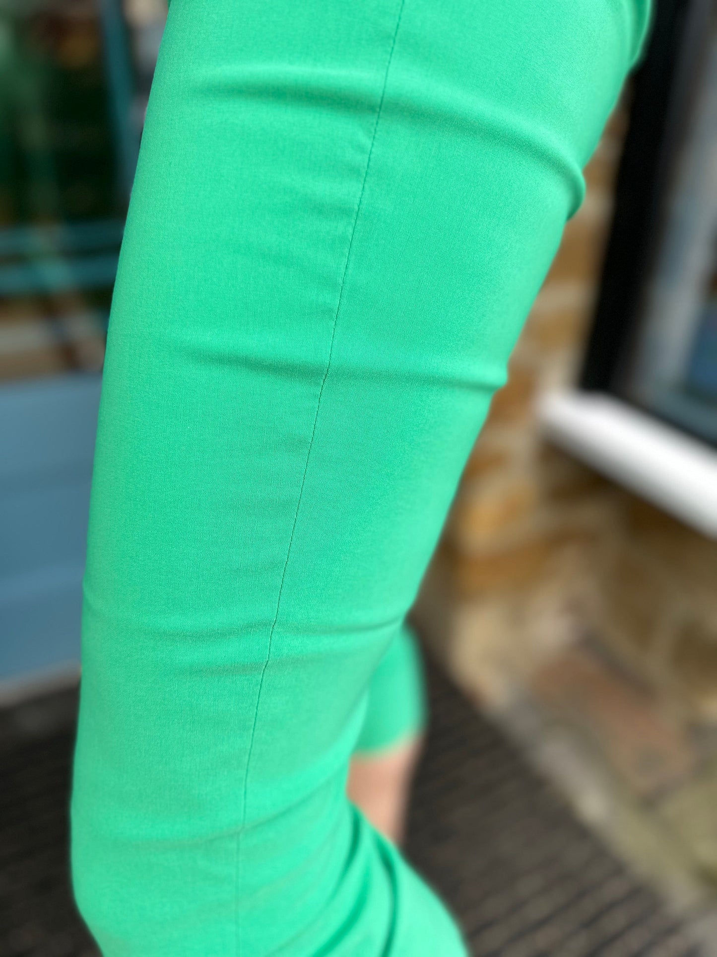 Robell Trousers Rose Cropped Trousers in Green