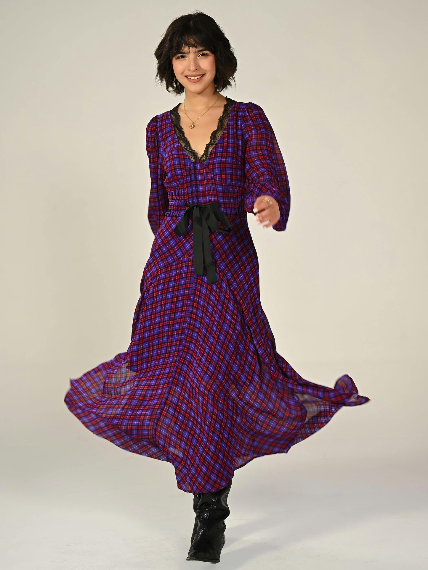 Rose and Nancy Dresses Chloe Check Dress
