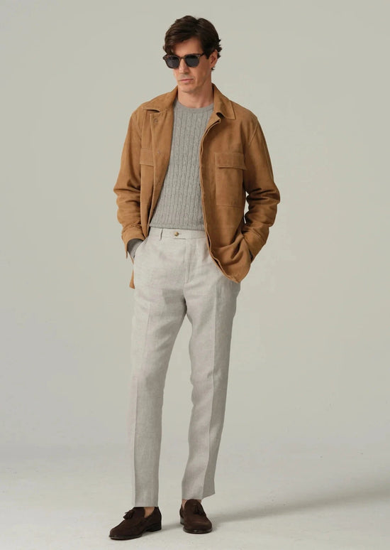 SAND - Mens Aiden Suede Jacket