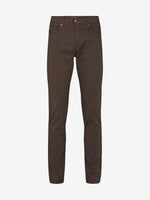 Burton Suede Touch Trousers in Dark Brown