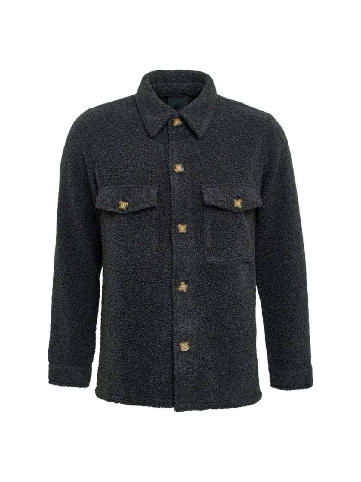 SAND - Mens Mens Jackets Aiden Cashmere Blend Shacket in Fawn