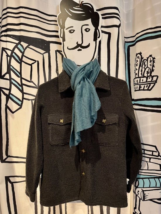 SAND - Mens Mens Jackets Anders Teddy Over Shirt in CHARCOAL