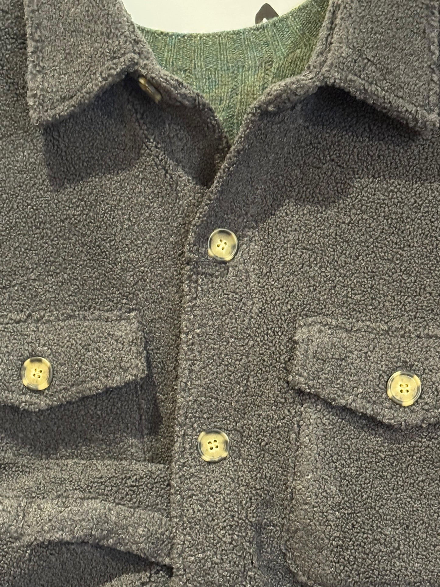 SAND - Mens Mens Jackets Anders Teddy Over Shirt in CHARCOAL