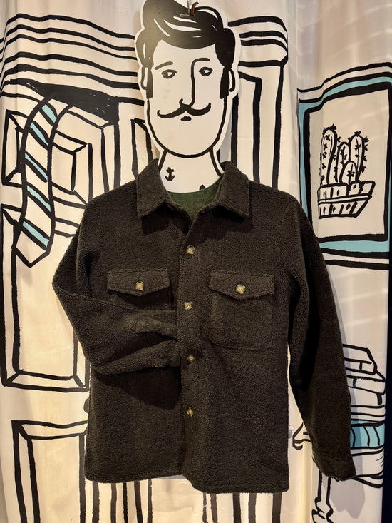 SAND - Mens Mens Jackets Anders Teddy Over Shirt in CHARCOAL