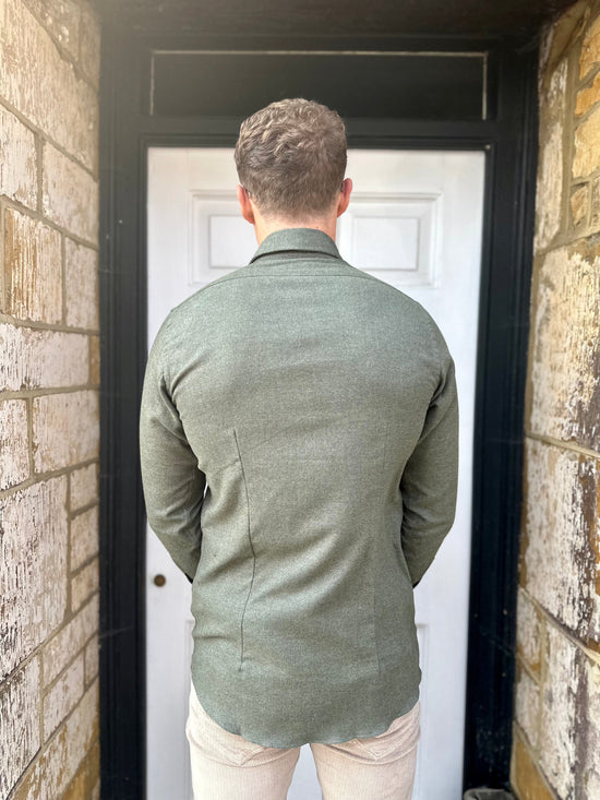 SAND - Mens Mens Shirts Olive Green Soft Shirt